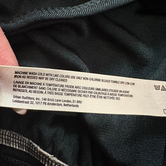 Free People Intimately dark green long sleeve v-neck bodysuit size M - Picture 7 of 10